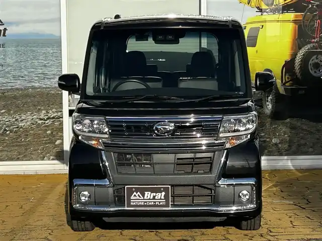 ダイハツ タント カスタム RS トップED SA Ⅲ 道北・旭川 2017(平29)年 4.7万km ブラックマイカメタリック 純正8インチナビ/フルセグTV/バックカメラ/両側電動スライドドア/クリアランスソナー/シートヒーター/スマートアシスト/アイドリングストップ/ドライブレコーダー/LEDヘッドライト/プッシュスタート/スマートキー/ETC