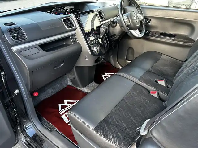 ダイハツ タント カスタム RS トップED SA Ⅲ 道北・旭川 2017(平29)年 4.7万km ブラックマイカメタリック 純正8インチナビ/フルセグTV/バックカメラ/両側電動スライドドア/クリアランスソナー/シートヒーター/スマートアシスト/アイドリングストップ/ドライブレコーダー/LEDヘッドライト/プッシュスタート/スマートキー/ETC