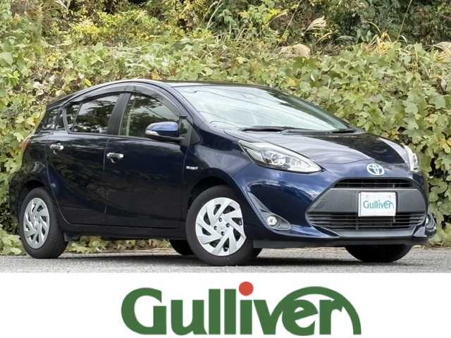 トヨタ アクア S スタイルブラック 大分県 2018(平30)年 5.2万km ダークブルーマイカ トヨタセーフティセンス/社外メモリーナビ/バックカメラ/フルセグ /DVD/Bluetooth/ビルトインETC/レーンキープアシスト/純正LEDヘッドライト/フォグランプ/オートライトコントロール/オートハイビームアシスト/スマートキー/エンジンプッシュスタート