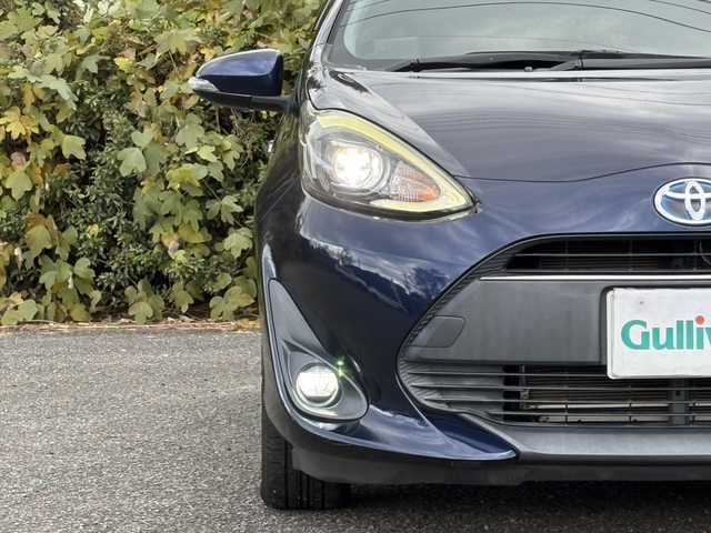 トヨタ アクア S スタイルブラック 大分県 2018(平30)年 5.2万km ダークブルーマイカ トヨタセーフティセンス/社外メモリーナビ/バックカメラ/フルセグ /DVD/Bluetooth/ビルトインETC/レーンキープアシスト/純正LEDヘッドライト/フォグランプ/オートライトコントロール/オートハイビームアシスト/スマートキー/エンジンプッシュスタート