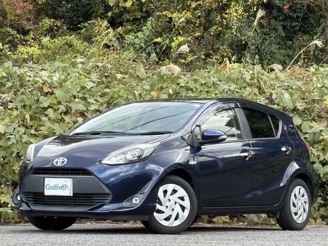 トヨタ アクア S スタイルブラック 大分県 2018(平30)年 5.2万km ダークブルーマイカ トヨタセーフティセンス/社外メモリーナビ/バックカメラ/フルセグ /DVD/Bluetooth/ビルトインETC/レーンキープアシスト/純正LEDヘッドライト/フォグランプ/オートライトコントロール/オートハイビームアシスト/スマートキー/エンジンプッシュスタート