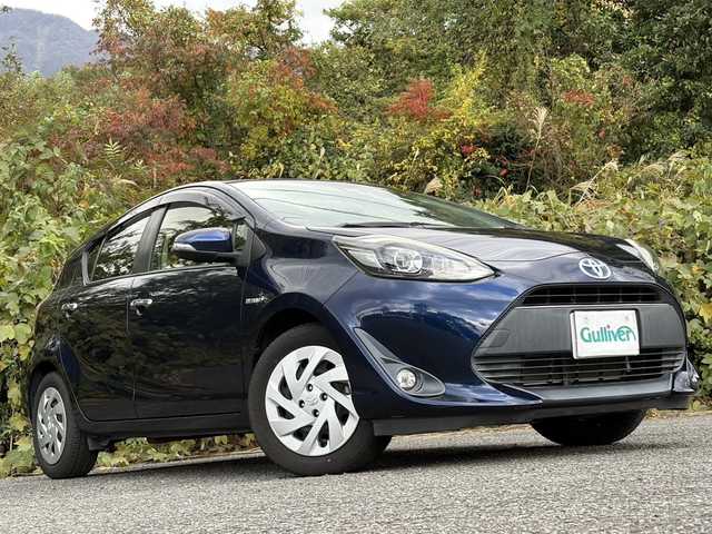 トヨタ アクア S スタイルブラック 大分県 2018(平30)年 5.2万km ダークブルーマイカ トヨタセーフティセンス/社外メモリーナビ/バックカメラ/フルセグ /DVD/Bluetooth/ビルトインETC/レーンキープアシスト/純正LEDヘッドライト/フォグランプ/オートライトコントロール/オートハイビームアシスト/スマートキー/エンジンプッシュスタート