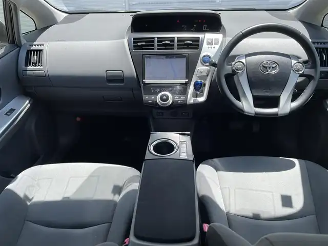 トヨタ プリウス α S ツーリングセレクション 福島県 2014(平26)年 10.3万km ホワイトパールクリスタルシャイン (株)IDOMが運営する【じしゃロン福島店】の自社ローン専用車両になりますこちらは現金またはオートローンご利用時の価格です。自社ローンご希望の方は別途その旨お申付け下さい/純正ＳＤナビ/フルセグテレビ/バックカメラ/クルーズコントロール/純正１７インチＡＷ/ステアリングリモコン/革巻ステアリング/モデリスタエアロ/ＡＣ１００/ワイパーデアイサー/ＥＴＣ