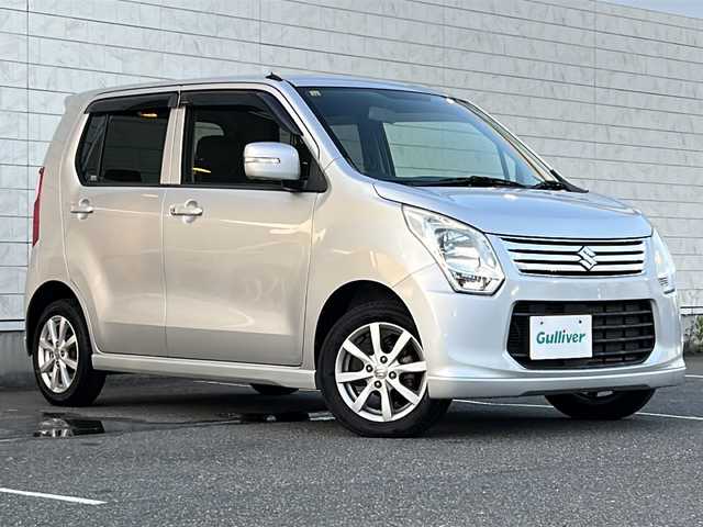 スズキ ワゴンＲ FX－LTD 茨城県 2012(平24)年 1.4万km シルキーシルバーメタリック 社外オーディオ【DEH-360】/オートライト/純正14inアルミホイール/純正フロアマット/スマートキー/スペアキー