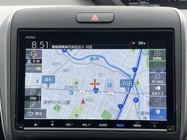 ホンダ フリード ハイブリット G ホンダセンシング 青森県 2019(令1)年 5.4万km クリスタルブラックパール ワンオーナー/Gathers製メモリーナビ/　CD、DVD、BT、HDIM/フルセグTV/前席シートヒーター/両側パワースライドドア/ETC/LEDヘッドライト/フォグランプ/モデューロ製エアロ（F/S/R/RA)/社外センターコンソールBOX/社外AW冬タイヤ車載/シートカバー/クルーズコントロール/保証書/説明書/スペアキー×１本