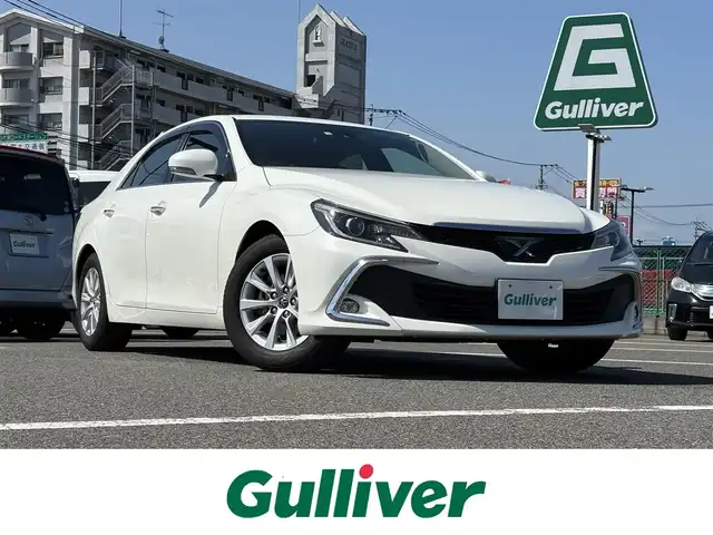 トヨタ マークＸ 250G 大分県 2018(平30)年 3.6万km ホワイトパールクリスタルシャイン ・純正ナビ(CD/DVD/BT/SD)/・バックカメラ/・フルセグテレビ/・プリクラッシュセーフティ/・レーンキープアシスト/・レーダークルーズコントロール/・ETC/・ドライブレコーダー/・運転席パワーシート/・MTモード付AT/・オートライト/・ステアリングスイッチ/・スマートキー/・プッシュスタートボタン