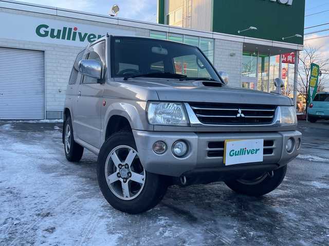 三菱 パジェロ ミニ アクティブフィールドED 道東・釧路十勝 2005(平17)年 8.4万km シンフォニックシルバー 4WD/社外ナビ/・ワンセグ・FM・AM/シートヒーター/アクティブフィールドエディション専用スペアタイヤケース/フォグランプ/ETC