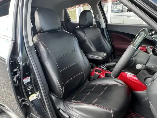 日産 ジューク 15RX アーバンセレクション 山口県 2011(平23)年 6.7万km サファイアブラック 社外メモリーナビ＆/フルセグTV＆バックカメラ/社外18インチアルミ/社外フロアマット/社外フロントタワーバー/社外マフラー/純正ドアバイザー/純正フォグランプ/オートライト/インテリジェントキー/エンジンプッシュスタート/ETC