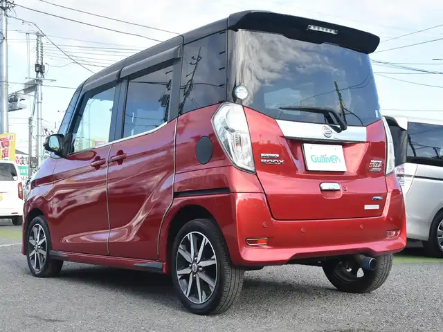 日産 デイズ ルークス ハイウェイスター Gターボ 神奈川県 2019(令1)年 1.6万km スパークリングレッド/ブラック ドラレコ前後/両側パワースライドドア/クルーズコントール/エマージェンシーブレーキ/純正メモリナビ/地デジTV/BTオーディオ/バックカメラ/ETC/サンシェード（後席）/クリアランスソナー/社外マフラー/社外レーダー（ASSURA）/純正フロアマット/ドアバイザー/保証書/取説ナビ説/スペアスマートキー/記録簿（R2 3 4）