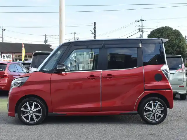 日産 デイズ ルークス ハイウェイスター Gターボ 神奈川県 2019(令1)年 1.6万km スパークリングレッド/ブラック ドラレコ前後/両側パワースライドドア/クルーズコントール/エマージェンシーブレーキ/純正メモリナビ/地デジTV/BTオーディオ/バックカメラ/ETC/サンシェード（後席）/クリアランスソナー/社外マフラー/社外レーダー（ASSURA）/純正フロアマット/ドアバイザー/保証書/取説ナビ説/スペアスマートキー/記録簿（R2 3 4）