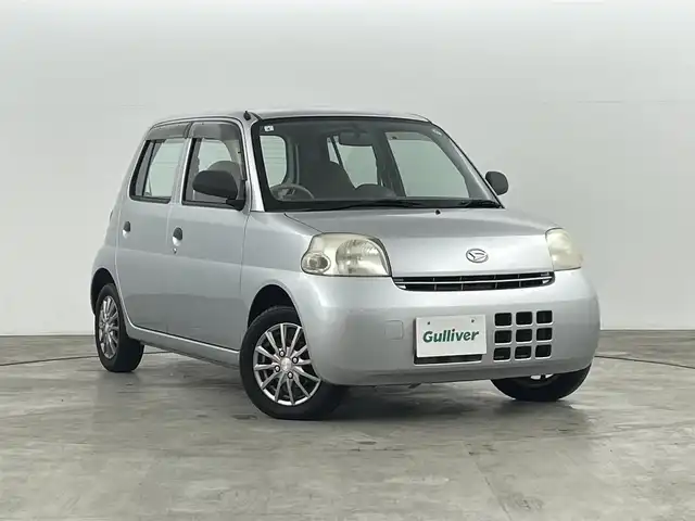 ダイハツ エッセ D 福島県 2009(平21)年 7万km グリニッシュシルバーメタリック 盗難防止/純正オーディオ/・CD/FM/AM/ヘッドライトレベライザー/純正マット/ドアバイザー/社外アルミ