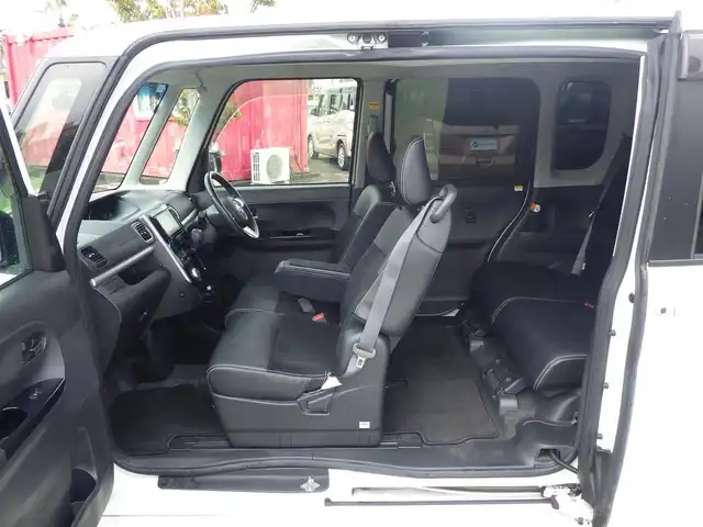 ダイハツ タント カスタム RS トップED SAⅡ 千葉県 2016(平28)年 4.7万km パールホワイトⅢ スマートアシストII/エコアイドル/両側パワースライドドア/社外SDナビ/地デジTV/【DVD/CD再生機能　Bluetooth接続】/バックカメラ/ドライブレコーダー/ハーフレザーシート/革巻きステアリング/ステアリングスイッチ/ETC/LEDヘッドライト/フォグライト/ウインカーミラー/リアコーナーセンサー/純正15インチアルミホイル/キーフリーシステム