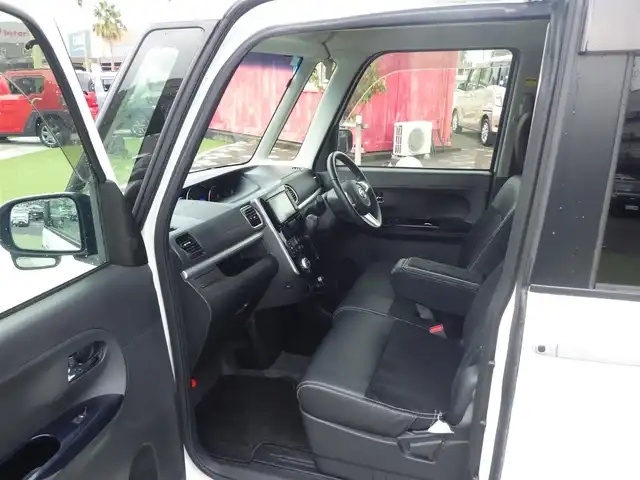 ダイハツ タント カスタム RS トップED SAⅡ 千葉県 2016(平28)年 4.7万km パールホワイトⅢ スマートアシストII/エコアイドル/両側パワースライドドア/社外SDナビ/地デジTV/【DVD/CD再生機能　Bluetooth接続】/バックカメラ/ドライブレコーダー/ハーフレザーシート/革巻きステアリング/ステアリングスイッチ/ETC/LEDヘッドライト/フォグライト/ウインカーミラー/リアコーナーセンサー/純正15インチアルミホイル/キーフリーシステム