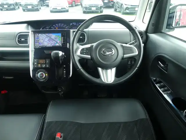 ダイハツ タント カスタム RS トップED SAⅡ 千葉県 2016(平28)年 4.7万km パールホワイトⅢ スマートアシストII/エコアイドル/両側パワースライドドア/社外SDナビ/地デジTV/【DVD/CD再生機能　Bluetooth接続】/バックカメラ/ドライブレコーダー/ハーフレザーシート/革巻きステアリング/ステアリングスイッチ/ETC/LEDヘッドライト/フォグライト/ウインカーミラー/リアコーナーセンサー/純正15インチアルミホイル/キーフリーシステム