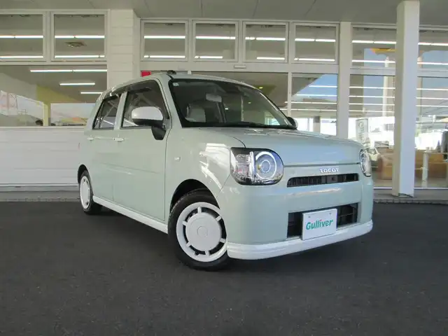 ダイハツ ミラ トコット G SA Ⅲ 千葉県 2018(平30)年 4.2万km セラミックグリーンM スマートアシストIII搭載車/純正7型ナビ、フルセグTV/全方位カメラ/純正オーディオ【DVD/CD/BT/SD】/ナビ連動純正ドライブレコーダー/LEDヘッドライト/前後コーナーセンサー/前席シートヒーター/オートライト/オートハイビーム/ステアリングリモコン/アイドリングストップ/純正フロアマット/純正ドアバイザー/新車保証書/取扱説明書/スペアキー