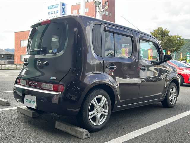 日産 キューブ 15X Mセレクション 京都府 2009(平21)年 3.7万km ビターショコラ 純正SDナビ/ワンセグ/DVD再生/バックカメラ/アイドリングストップ/ドアバイザー/ETC/プッシュスタート