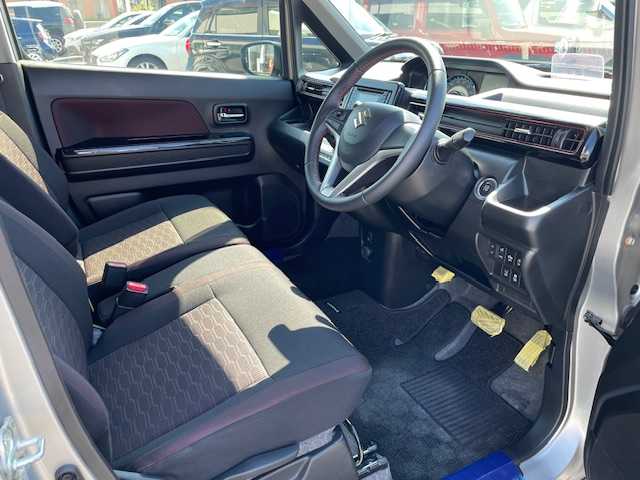 スズキ ワゴンＲ スティングレー HYBRID X 長崎県 2019(令1)年 3.9万km スチールシルバーM プッシュスタート/社外オーディオCD/BT/スズキセーフティサポート/レーンキープアシスト/D席シートヒーター/革巻きステアリング/ステアリングスイッチ/LEDヘッドライト/オートライト/純正14インチAW