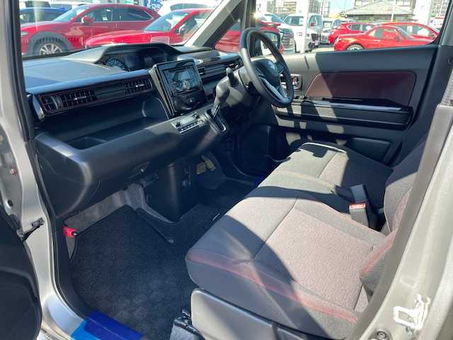 スズキ ワゴンＲ スティングレー HYBRID X 長崎県 2019(令1)年 3.9万km スチールシルバーM プッシュスタート/社外オーディオCD/BT/スズキセーフティサポート/レーンキープアシスト/D席シートヒーター/革巻きステアリング/ステアリングスイッチ/LEDヘッドライト/オートライト/純正14インチAW