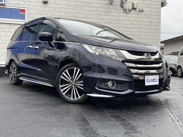 ホンダ オデッセイ アブソルート EX 長野県 2014(平26)年 12.9万km プレミアムヴィーナスブラックP (株)IDOMが運営する【じしゃロン長野店】の自社ローン専用車両になりますこちらは現金またはオートローンご利用時の価格です。自社ローンご希望の方は別途その旨お申付け下さい/純正ナビ/バックカメラ/ステアリングスイッチ　/ＥＴＣ　/クルーズコントロール/両側パワースライドドア/純正１８インチアルミホイール　/ハーフレザーシート/運転席パワーシート