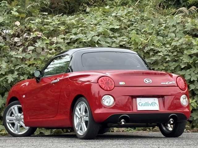 ダイハツ コペン セロS 大分県 2018(平30)年 1.7万km マタドールレッドP 電動オープン/純正レカロシート/シートヒーター/社外メモリーナビ/バックカメラ/フルセグ/DVD/Bluetooth/スマートキー/純正16インチアルミホイール/純正LEDヘッドライト/フォグランプ/ETC/アイドリングストップ