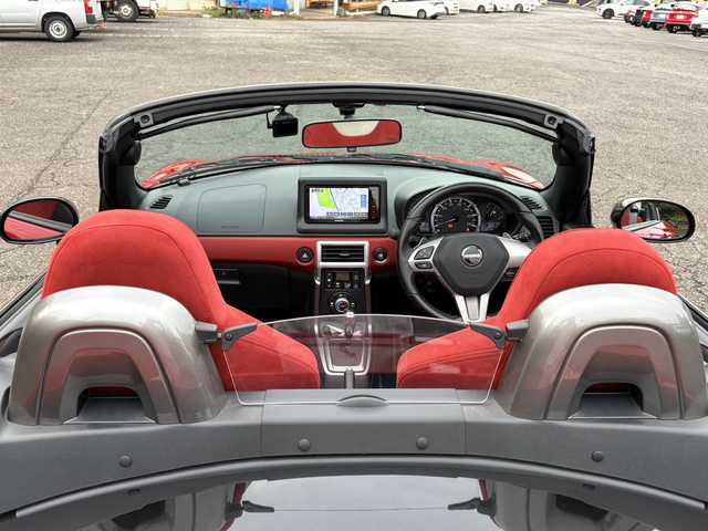 ダイハツ コペン セロS 大分県 2018(平30)年 1.7万km マタドールレッドP 電動オープン/純正レカロシート/シートヒーター/社外メモリーナビ/バックカメラ/フルセグ/DVD/Bluetooth/スマートキー/純正16インチアルミホイール/純正LEDヘッドライト/フォグランプ/ETC/アイドリングストップ