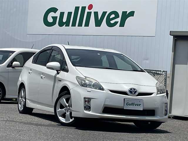 トヨタ プリウス S ツーリングセレクション 福島県 2010(平22)年 8.6万km ホワイトパールクリスタルシャイン 社外SDナビ/ワンセグテレビ/ビルトインETC/純正17インチAW/フォグランプ/HIDライト