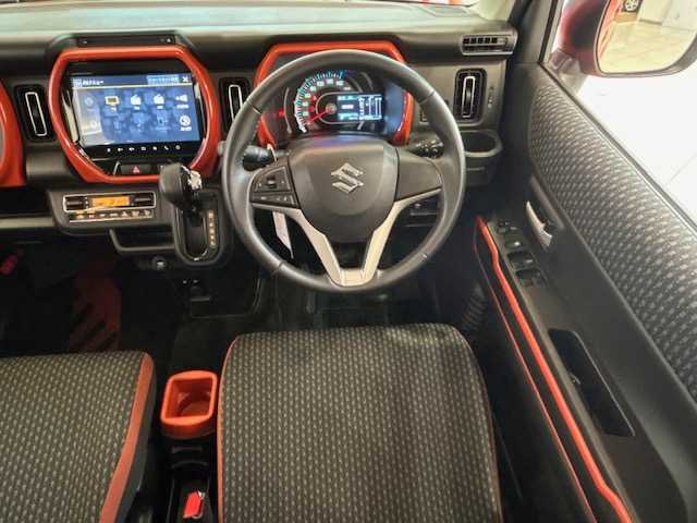 スズキ ハスラー HYBRID X 埼玉県 2020(令2)年 0.7万km バーミリオンオレンジ/ガンメタリック2トーン デュアルカメラブレーキサポート/純正メモリナビ/　　BT/フルセグ/アラウンドビューモニター/クルーズコントロール/LEDオートライト/シートヒーター/純正15インチアルミホイール/ステアリングスイッチ