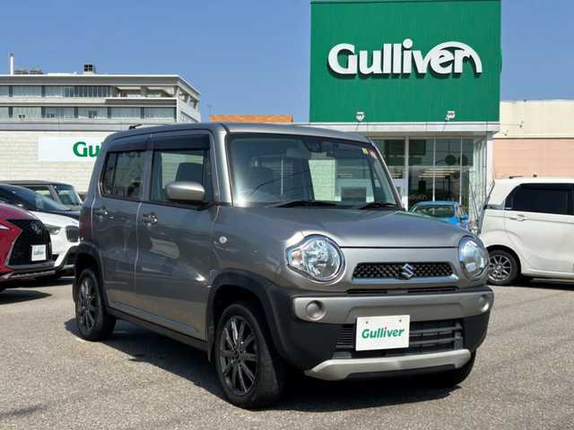 スズキ ハスラー G ターボ 石川県 2018(平30)年 2.6万km スチールシルバーM 衝突軽減ブレーキ/ケンウッドメモリナビ 型式:MDV-D204/  【CD/SD/USB/AM/FM/AUX】/・バックカメラ/アイドリングストップ/前席シートヒーター/横滑り防止機能/電格ミラー/社外フロアマット/ドアバイザー/ミラーヒーター/社外ETC/スマートキー/・プッシュスタート/社外15インチAW