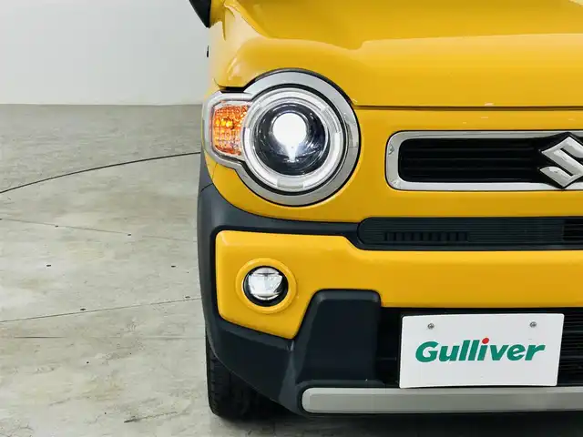 スズキ ハスラー HYBRID X 福島県 2020(令2)年 5.6万km アクティブイエロー/ホワイト2トーンルーフ 社外SDナビゲーション/型式：CN-RA04WD/【CD/DVD/Bluetooth/フルセグTV】/・バックカメラ/・ETC/衝突軽減ブレーキ/レーンキープアシスト/車線逸脱警報装置/後方コーナーセンサー/運転席＋助手席シートヒーター/LEDヘッドライト/・オートライト/・フロントフォグライト/純正15インチアルミホイール/ステアリングスイッチ/ABS/横滑り防止装置/アイドリングストップ/電動格納ミラー/純正フロアマット/ドアバイザー/プッシュスタート/・スマートキー/・スペアキー/保証書