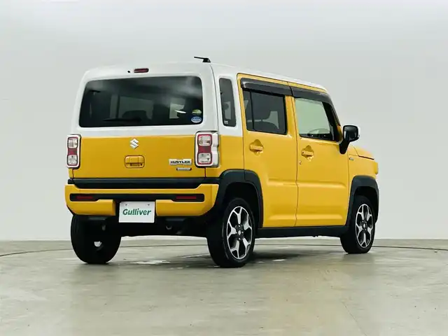 スズキ ハスラー HYBRID X 福島県 2020(令2)年 5.6万km アクティブイエロー/ホワイト2トーンルーフ 社外SDナビゲーション/型式：CN-RA04WD/【CD/DVD/Bluetooth/フルセグTV】/・バックカメラ/・ETC/衝突軽減ブレーキ/レーンキープアシスト/車線逸脱警報装置/後方コーナーセンサー/運転席＋助手席シートヒーター/LEDヘッドライト/・オートライト/・フロントフォグライト/純正15インチアルミホイール/ステアリングスイッチ/ABS/横滑り防止装置/アイドリングストップ/電動格納ミラー/純正フロアマット/ドアバイザー/プッシュスタート/・スマートキー/・スペアキー/保証書