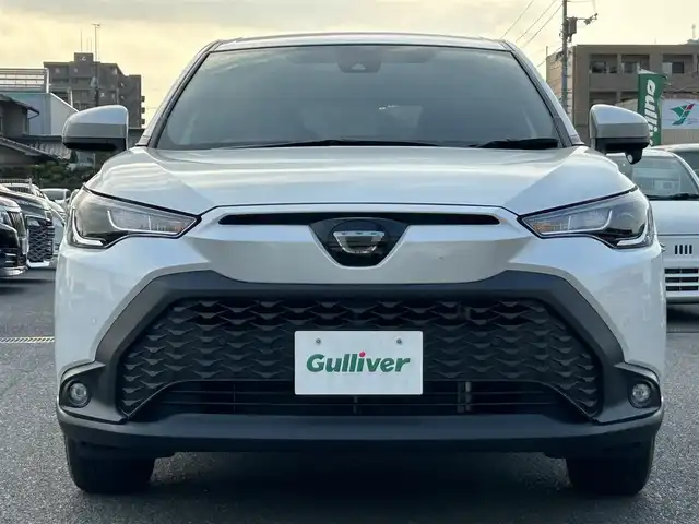 トヨタ カローラ クロス G 広島県 2023(令5)年 1.4万km プラチナホワイトパールマイカ 純正メーカーオプションナビ/　（Bluetooth/AM/FM）/レーダークルーズコントロール/レーントレーシングアシスト/電子パーキング/オートブレーキホールド/ドライブレコーダー/ETC/コーナーセンサー/USB入力端子/LEDヘッドライト/フォグランプ/バックカメラ/横滑り防止装置/オートマチックハイビーム/衝突被害軽減システム/スペアキー/プッシュスタート