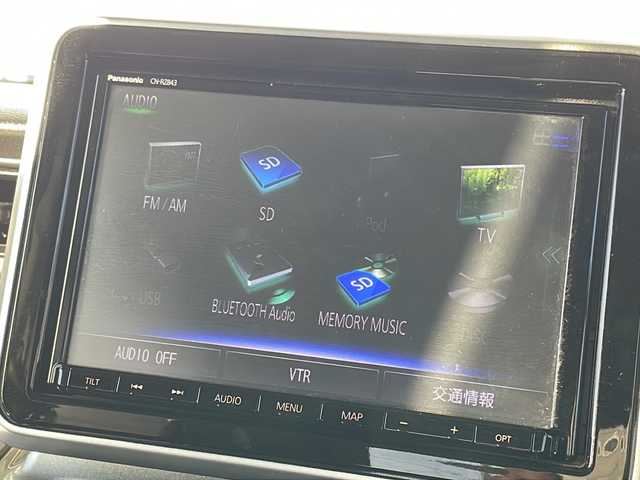 スズキ スペーシア ギア HYBRID XZターボ 福岡県 2019(令1)年 9.1万km オフブルーメタリック/ガンメタリック2トーンルーフ 純正8インチナビ/【AM/FM/CD/DVD/SD/BT/USB/フルセグTV】/社外10.1インチ後席モニター【RSA10S-L-S】/バックカメラ/ETC/ルーフキャリア/後席送風機/電動格納ミラー/前席シートヒーター/LEDヘッドライト＆フォグランプ/ステアリングスイッチ/パドルシフト/TVキャンセラー/後席サンシェード/後席用テーブル