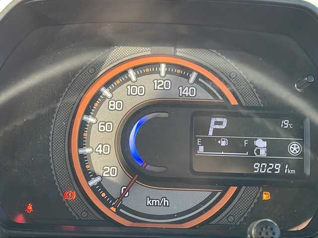 スズキ スペーシア ギア HYBRID XZターボ 福岡県 2019(令1)年 9.1万km オフブルーメタリック/ガンメタリック2トーンルーフ 純正8インチナビ/【AM/FM/CD/DVD/SD/BT/USB/フルセグTV】/社外10.1インチ後席モニター【RSA10S-L-S】/バックカメラ/ETC/ルーフキャリア/後席送風機/電動格納ミラー/前席シートヒーター/LEDヘッドライト＆フォグランプ/ステアリングスイッチ/パドルシフト/TVキャンセラー/後席サンシェード/後席用テーブル