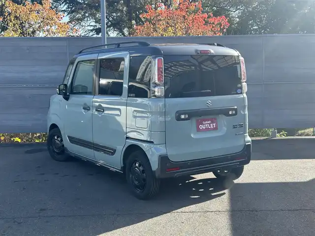 スズキ スペーシア ギア HYBRID XZターボ 三重県 2019(平31)年 5.6万km オフブルーメタリック/ガンメタリック2トーンルーフ セーフティサポート /アイドリングストップ/カロッツェリアメモリナビ・地デジTV/・DVD/CD/・Bluetooth/バックカメラ/リアパーキングセンサー/コムテックドライブレコーダー/両側パワースライドドア /クルーズコントロール/車線逸脱警報機能/前席シートヒーター/パーソナルテーブル(後席右側)/ロールサンシェイド(リアドア)/ETC/純正14インチ9ホールブラック塗装AW(ハーフホイールキャップ付)/ガンメタリック枠付LEDヘッドランプ/・オートライト/ハイビームアシスト/LEDフォグランプ/プッシュエンジンスタート/スマートキー×2/新車時保証書/取扱説明書