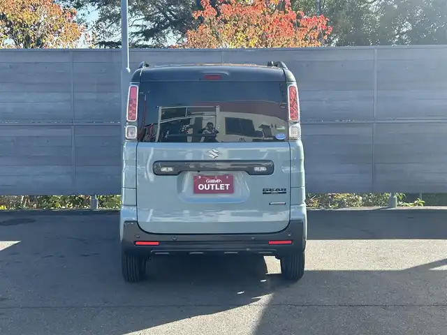 スズキ スペーシア ギア HYBRID XZターボ 三重県 2019(平31)年 5.6万km オフブルーメタリック/ガンメタリック2トーンルーフ セーフティサポート /アイドリングストップ/カロッツェリアメモリナビ・地デジTV/・DVD/CD/・Bluetooth/バックカメラ/リアパーキングセンサー/コムテックドライブレコーダー/両側パワースライドドア /クルーズコントロール/車線逸脱警報機能/前席シートヒーター/パーソナルテーブル(後席右側)/ロールサンシェイド(リアドア)/ETC/純正14インチ9ホールブラック塗装AW(ハーフホイールキャップ付)/ガンメタリック枠付LEDヘッドランプ/・オートライト/ハイビームアシスト/LEDフォグランプ/プッシュエンジンスタート/スマートキー×2/新車時保証書/取扱説明書