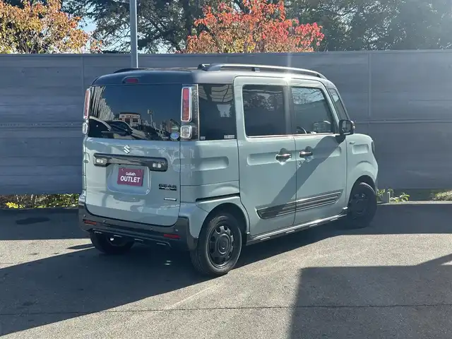 スズキ スペーシア ギア HYBRID XZターボ 三重県 2019(平31)年 5.6万km オフブルーメタリック/ガンメタリック2トーンルーフ セーフティサポート /アイドリングストップ/カロッツェリアメモリナビ・地デジTV/・DVD/CD/・Bluetooth/バックカメラ/リアパーキングセンサー/コムテックドライブレコーダー/両側パワースライドドア /クルーズコントロール/車線逸脱警報機能/前席シートヒーター/パーソナルテーブル(後席右側)/ロールサンシェイド(リアドア)/ETC/純正14インチ9ホールブラック塗装AW(ハーフホイールキャップ付)/ガンメタリック枠付LEDヘッドランプ/・オートライト/ハイビームアシスト/LEDフォグランプ/プッシュエンジンスタート/スマートキー×2/新車時保証書/取扱説明書