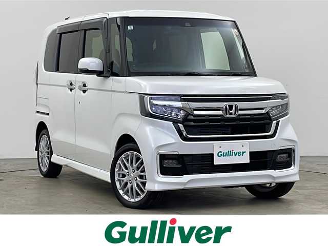 ホンダ Ｎ ＢＯＸ カスタム L ターボ 秋田県 2022(令4)年 1.9万km プラチナホワイトパール 4WD/純正ナビ　/両側パワースライドドア　/フルセグTV/AM/FM/CD/DVD/Bluetooth/バックカメラ　/衝突被害軽減ブレーキ　/レーダークルーズコントロール　/パドルシフト/横滑り防止装置/レーンキープアシスト/コーナーセンサー/前席シートヒーター　/GPSレーダー　/ETC2.0　/前後ドライブレコーダー/LEDヘッドライト　/LEDフォグランプ/スペアキー/電動パーキング/オートブレーキホールド/ハーフレザーシート/リアサンシェード/サイドバイザー/純正アルミホイール/純正フロアマット