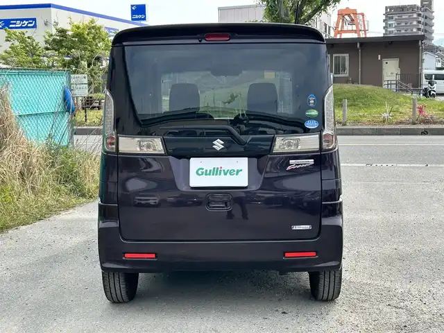 スズキ スペーシア カスタム XS ターボ 福岡県 2017(平29)年 11.9万km ムーンライトバイオレットPM 社外７型SDナビ(フルセグTV/CD/DVD/BT)/バックモニター/衝突軽減/両側パワスラ/クルコン/ETC/シートヒーター/純正フロアマット/純正LEDヘッドライト/プッシュスタート/スマートキー