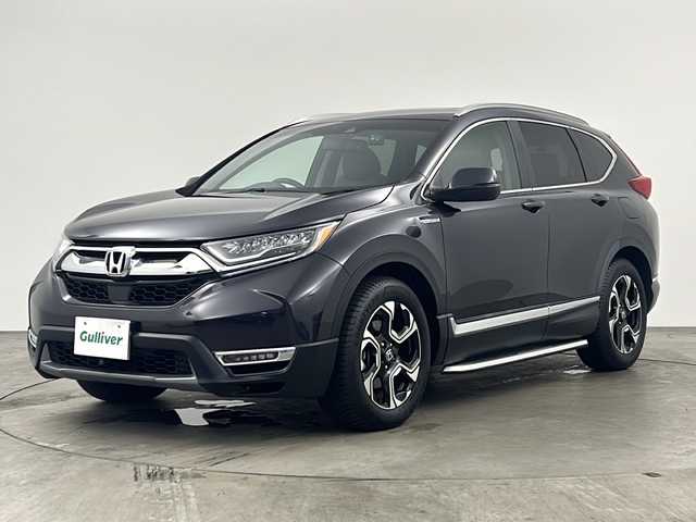 ホンダ ＣＲ－Ｖ ハイブリッド e:HEV EX マスターピース 兵庫県 2019(平31)年 3.6万km ルーセブラックM ・純正ナビ&BT&TV&USB&SD/・ビルトインETC2.0/・バックカメラ/・前後ドライブレコーダー/・レーダークルーズコントロール/・ホンダセンシング/・レーンキープアシスト/・衝突軽減ブレーキ/・クリアナンスソナー/・BSM/・コンフォートビュー/・LEDオートライト/・フォグランプ/・オートマチックハイビーム/・パワーバックドア/・サンルーフ/・レザーシート/・シートヒーター/・パワーシート/・メモリシート/・革巻きステアリング/・パドルシフト/・ステアリングスイッチ/・純正18インチアルミホイール/・純正フロアマット/・W＋サイドエアバック/・カーテンエアバック/・電動パーキングブレーキ/・ブレーキホールド/・スマートキー/・純正アンダーエアロ/・スペアキー/・プッシュスタート