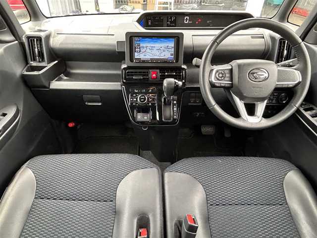 ダイハツ タント カスタム RS 福岡県 2023(令5)年 2.2万km シャイニングホワイトパール ・ナビ/（BLUETOOTH/フルセグ/バックカメラ/・ETC/・スペアキー/・純正フロアマット/・シートヒーター/・両側パワースライドドア/・コーナーセンサー/・クリアランスソナー/・アイドリングストップ/・電動格納ミラー/・ハーフレザーシート
