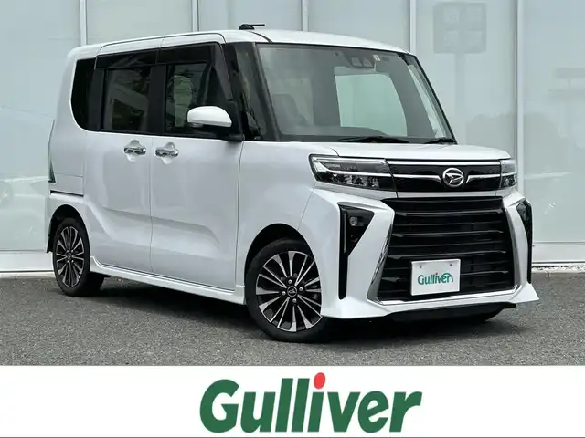 ダイハツ タント カスタム RS 福岡県 2023(令5)年 2.2万km シャイニングホワイトパール ・ナビ/（BLUETOOTH/フルセグ/バックカメラ/・ETC/・スペアキー/・純正フロアマット/・シートヒーター/・両側パワースライドドア/・コーナーセンサー/・クリアランスソナー/・アイドリングストップ/・電動格納ミラー/・ハーフレザーシート