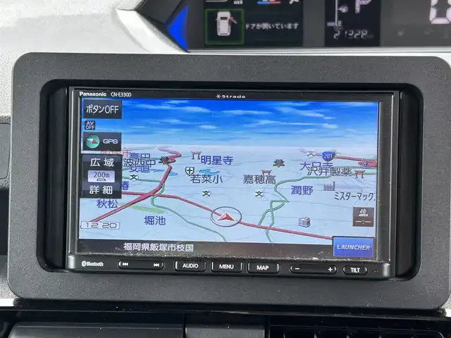 ダイハツ タント カスタム RS 福岡県 2023(令5)年 2.2万km シャイニングホワイトパール ・ナビ/（BLUETOOTH/フルセグ/バックカメラ/・ETC/・スペアキー/・純正フロアマット/・シートヒーター/・両側パワースライドドア/・コーナーセンサー/・クリアランスソナー/・アイドリングストップ/・電動格納ミラー/・ハーフレザーシート
