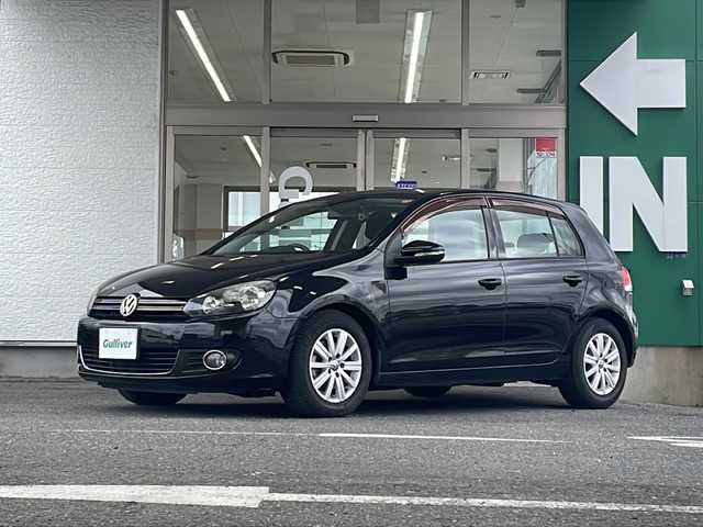 フォルクスワーゲン ゴルフ TSI トレンドライン 愛知県 2012(平24)年 4.3万km ディープブラックパールエフェクト ワンオーナー/純正ナビ、フルセグTV/ETC/ドライブレコーダー/走行中視聴可能/オートライト/スペアキー/保証書、取説