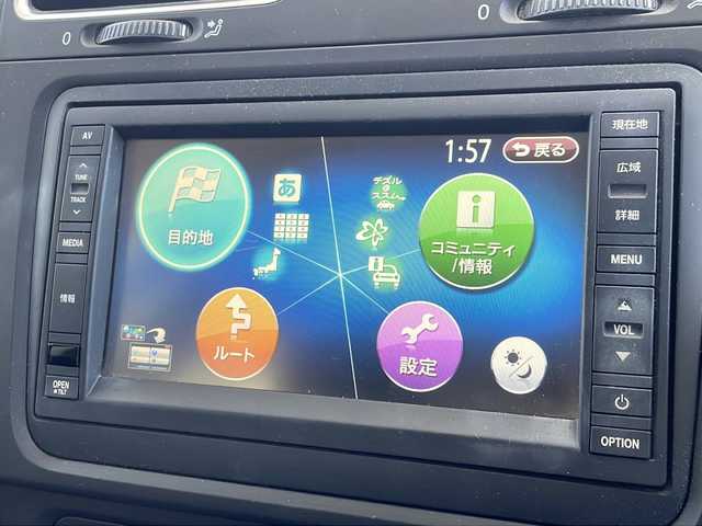 フォルクスワーゲン ゴルフ TSI トレンドライン 愛知県 2012(平24)年 4.3万km ディープブラックパールエフェクト ワンオーナー/純正ナビ、フルセグTV/ETC/ドライブレコーダー/走行中視聴可能/オートライト/スペアキー/保証書、取説