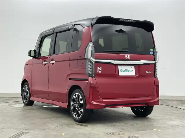 ホンダ Ｎ ＢＯＸ カスタム G L ターボ ホンダセンシング 岡山県 2019(令1)年 1.8万km ミラノレッド 純正８インチメモリーナビ/【Bluetooth/フルセグTV/Carplay/USB】/両側電動スライドドア/追従型クルーズコントロール/前席シートヒーター/衝突軽減ブレーキ/バックカメラ/ビルトインＥＴＣ/純正ドライブレコーダー（前後）/ＬＥＤヘッドライト/オートハイビーム/TVキャンセラー/ISOFIX/取扱説明書