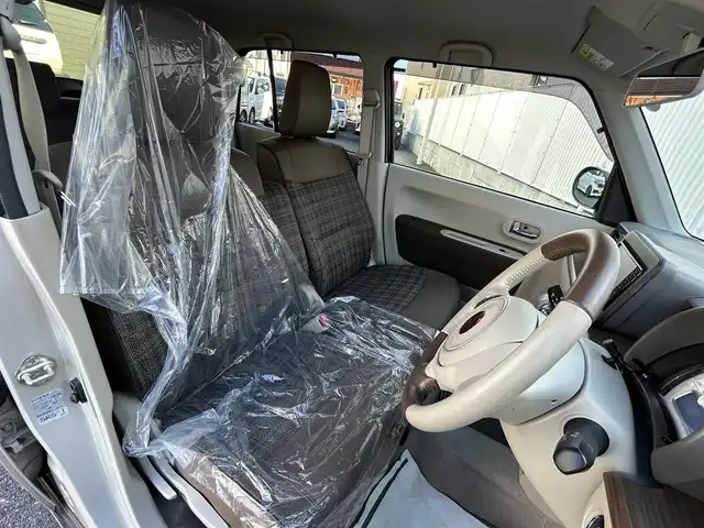 スズキ ラパン ＬＣ X 栃木県 2022(令4)年 2.5万km フォーンベージュメタリック/アーバンブラウン 2トーン 純正メモリナビ/(CD/DVD/BT/AM/FM)/フルセグTV/全周囲カメラ/ハーフレザーシート/シートヒーター/衝突被害軽減システム/車線逸脱警報/コーナーセンサー前後/ETC/LEDヘッドライト/オートライト/アイドリングストップ/ウィンカーミラー/電動格納ミラー/純正14インチAW/シートリフター/横滑り防止装置/プッシュスタート/スマートキー/フロアマット/ドアバイザー/取扱説明書/保証書