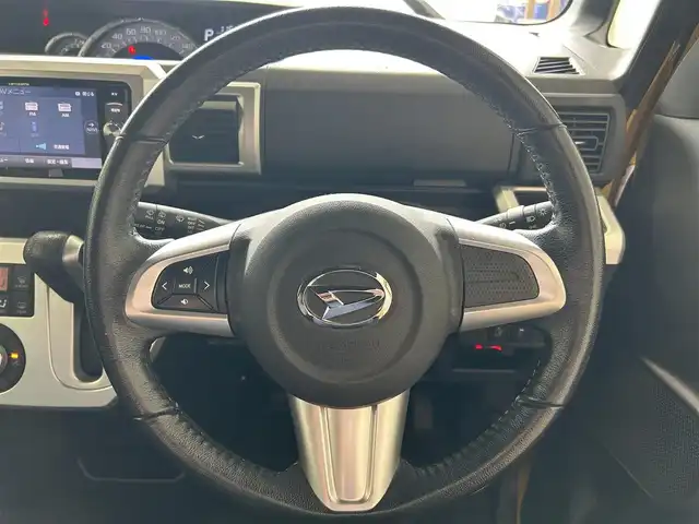 ダイハツ ウェイク G ターボ SA Ⅱ 沖縄県 2014(平26)年 5.5万km フェスタイエロー/パールホワイト2トーン (株)IDOMが運営する【じしゃロンコザ店】の自社ローン専用車両になりますこちらは現金またはオートローンご利用時の価格です。自社ローンご希望の方は別途その旨お申付け下さい/純正ナビ/フルセグＴＶ　/バックカメラ/ETC/両側パワースライドドア　/ドライブレコーダー前後/アイドリングストップ/衝撃被害軽減ブレーキ/プッシュスタート/スマートキー/スペアキー/オートライト