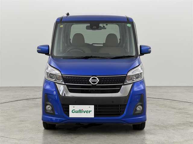 日産 デイズ ルークス HWS X Vセレクション 福岡県 2018(平30)年 2.3万km オーシャンブルーP 純正ナビ（フルセグＴＶ）　/アラウンドビューモニター　/ＥＴＣ　/前方ドライブレコーダー　/コーナーセンサー　/エマージェンシーブレーキ　/レーンキープ　/両側電動スライドドア　/プッシュスタート　/純正１５インチＡＷ