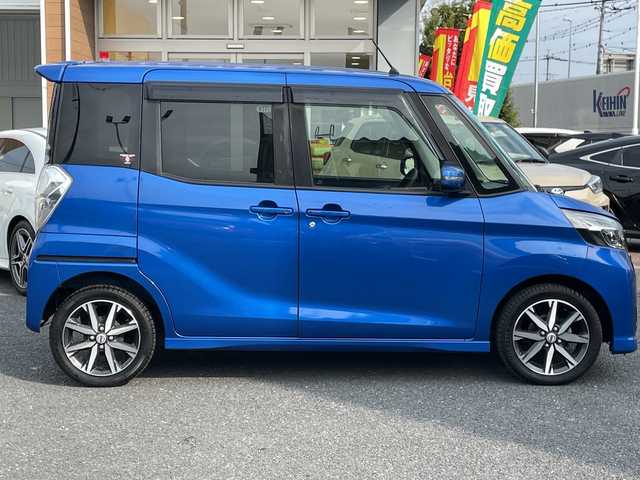 日産 デイズ ルークス HWS X Vセレクション 埼玉県 2018(平30)年 2.3万km オーシャンブルーP 純正ナビ/　DTV/CD/DVD/SD/SD REC/BT/AUX/アラウンドビューモニター　/両側電動スライドドア　　/コーナーセンサー　/エマージェンシーブレーキ　/レーンキープ/アイドリングストップ/ＥＴＣ　/前方ドライブレコーダー/スマートキー/スペアキー×1/ハーフレザーシート(合皮)/プッシュスタート　/純正１５インチＡＷ/フォグランプ/純正フロアマット