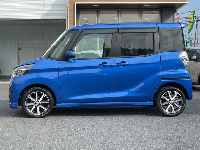 日産 デイズ ルークス HWS X Vセレクション 埼玉県 2018(平30)年 2.3万km オーシャンブルーP 純正ナビ/　DTV/CD/DVD/SD/SD REC/BT/AUX/アラウンドビューモニター　/両側電動スライドドア　　/コーナーセンサー　/エマージェンシーブレーキ　/レーンキープ/アイドリングストップ/ＥＴＣ　/前方ドライブレコーダー/スマートキー/スペアキー×1/ハーフレザーシート(合皮)/プッシュスタート　/純正１５インチＡＷ/フォグランプ/純正フロアマット